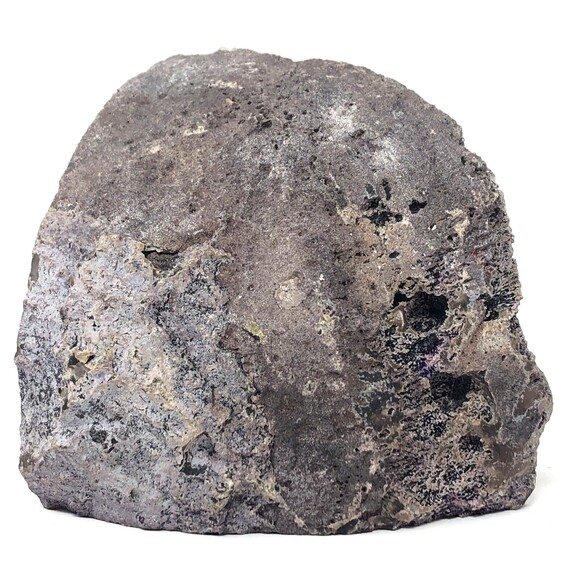 Crystal Quartz Purple Agate Geode Bookends 5" Tall 7 lbs Lavender Polished - Picture 9 of 12